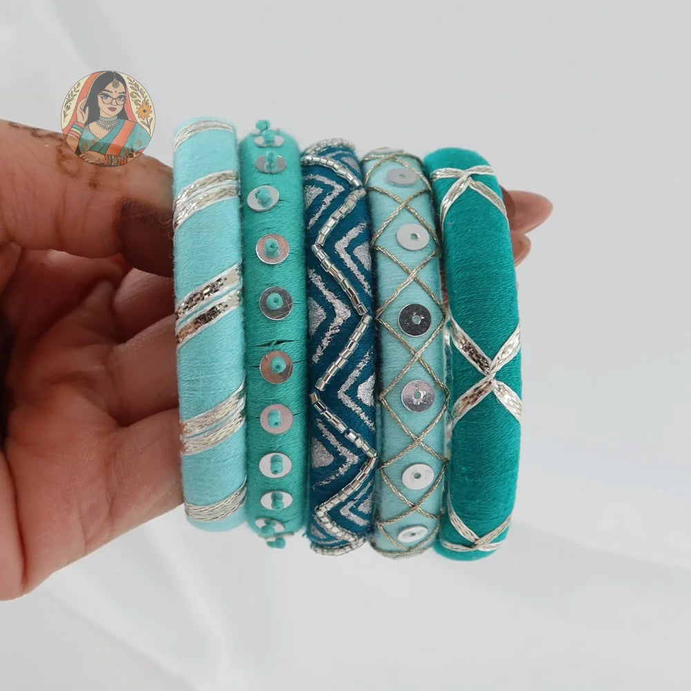 Taasha Craft Threadwork Bangle Set - Zara