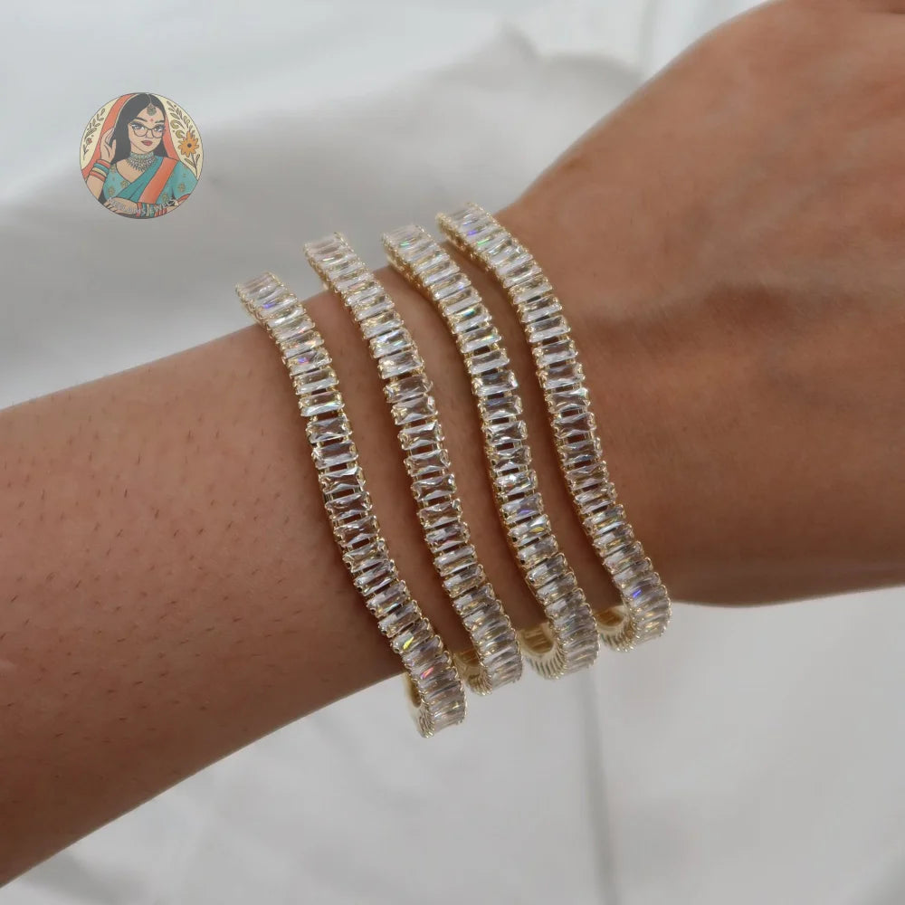 Tidal Wave Bangles (Gold)