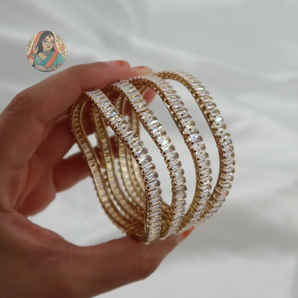 Tidal Wave Bangles (Gold)