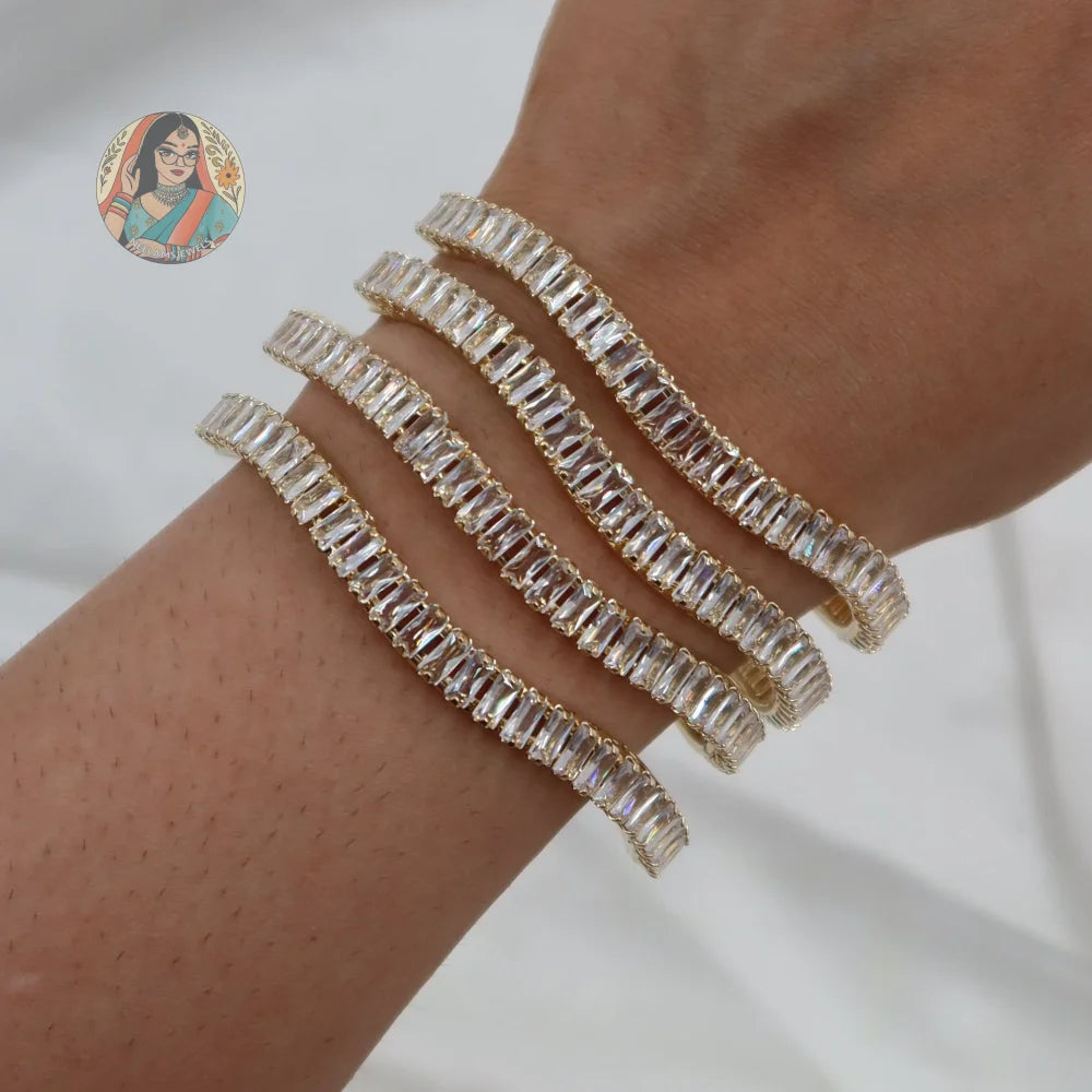 Tidal Wave Bangles (Gold)