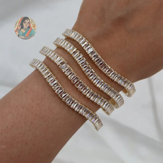 Tidal Wave Bangles (Gold)