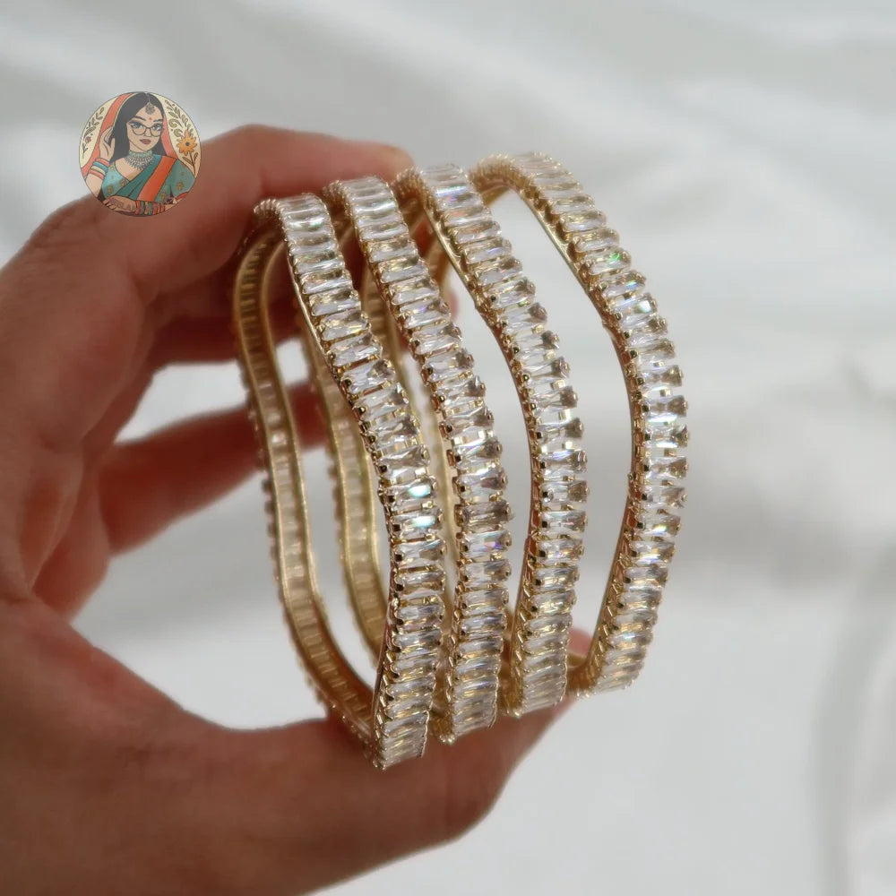 Tidal Wave Bangles (Gold)