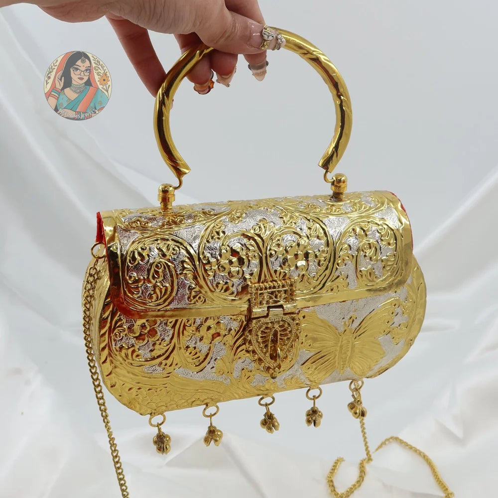 Titli - Metal Handbag - Dual-Tone