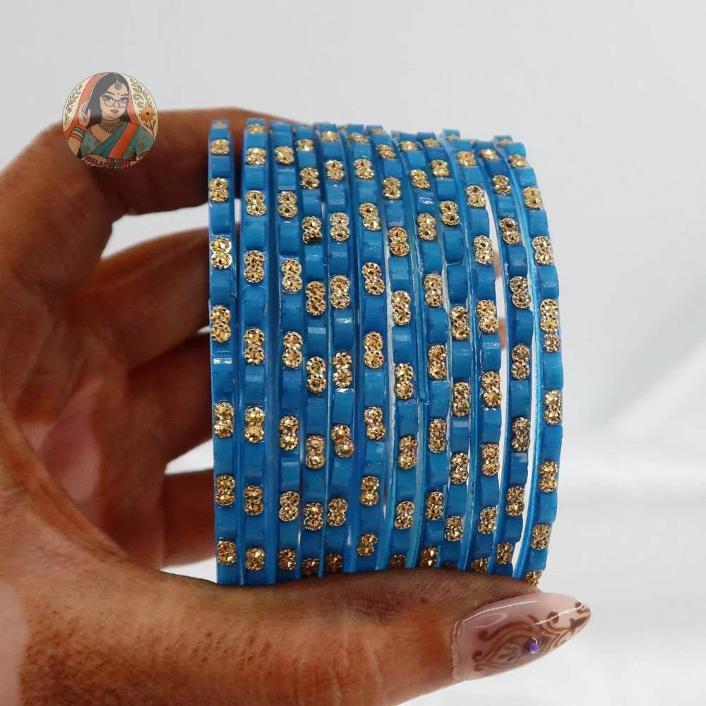 ’Turquoise’ Tara Glass Bangle Set