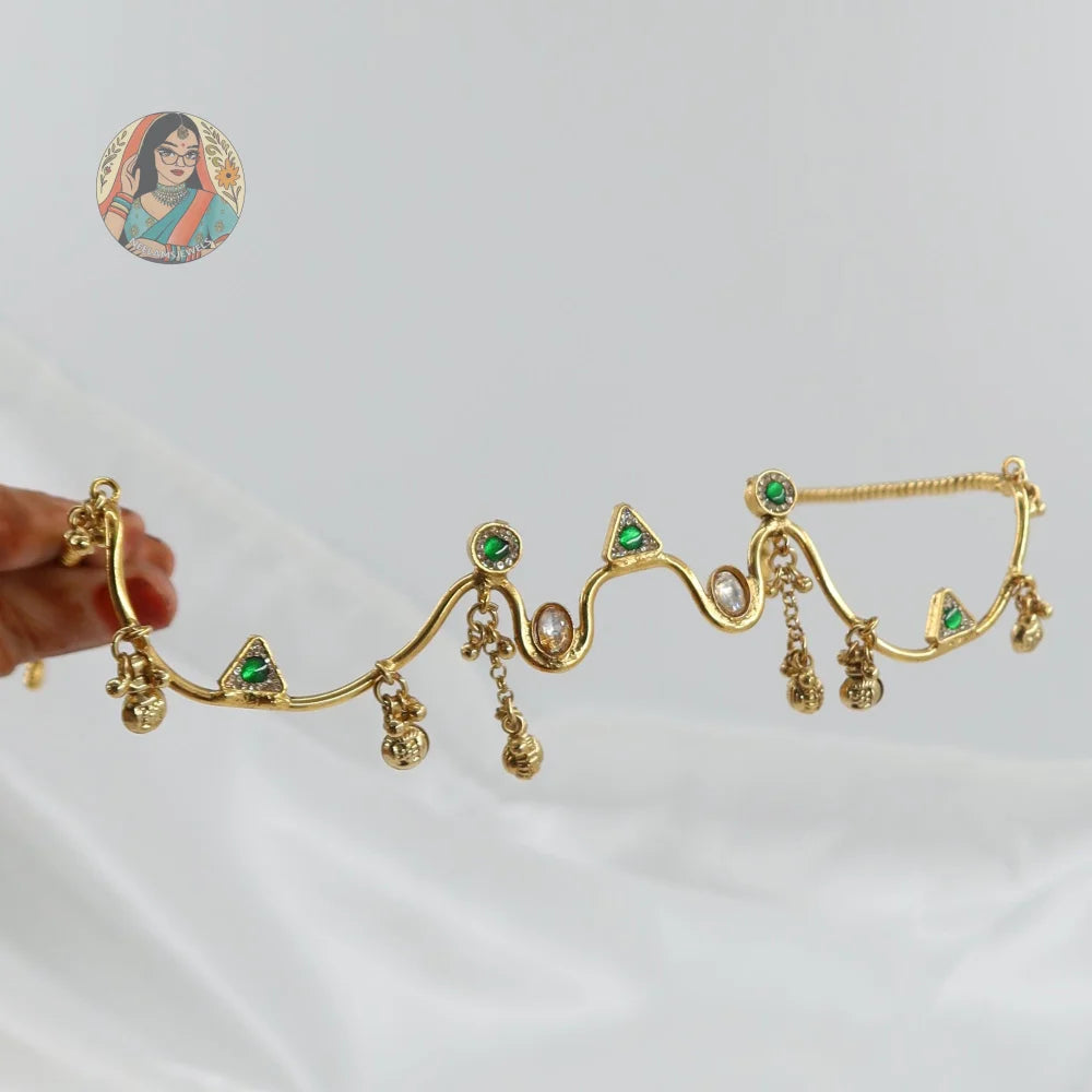 Vaanya Gold Facelet - White/Green
