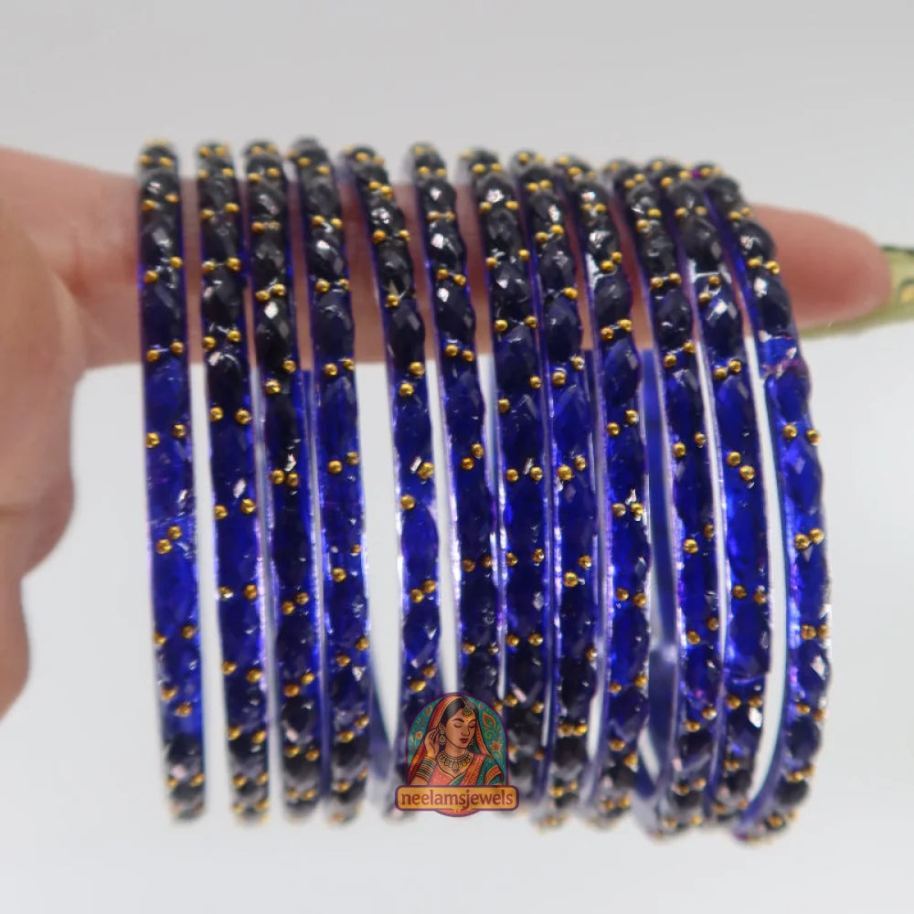 ’Violet’ Glass Bangle Set