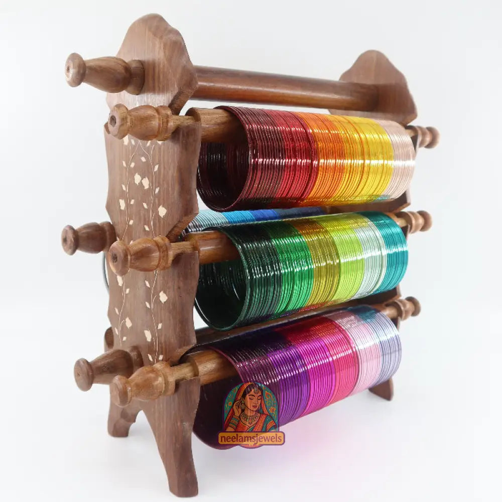 Wooden Bangle Stand