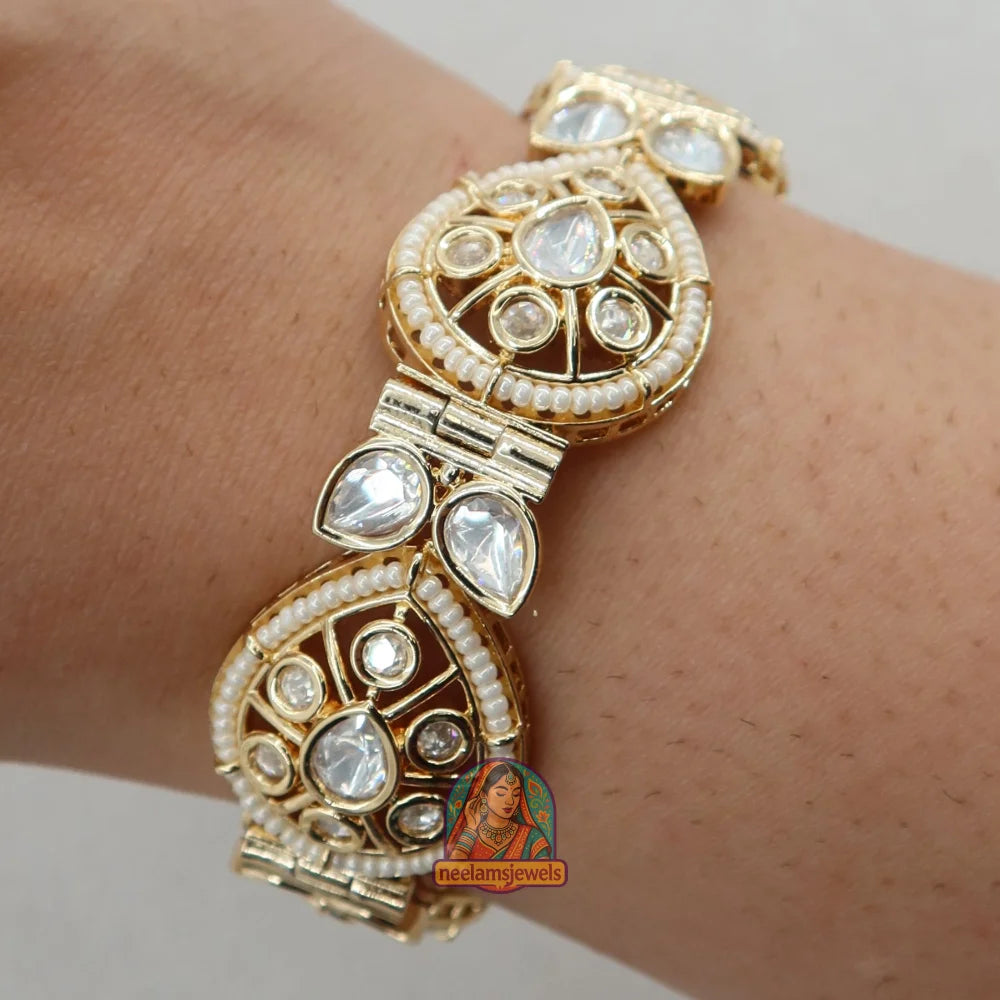 Zariya Teardrop Polki Bracelet