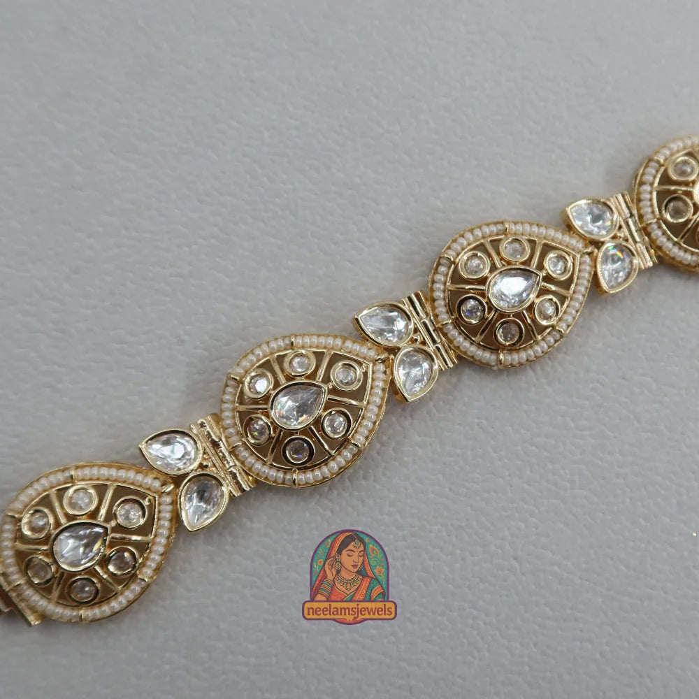 Zariya Teardrop Polki Bracelet