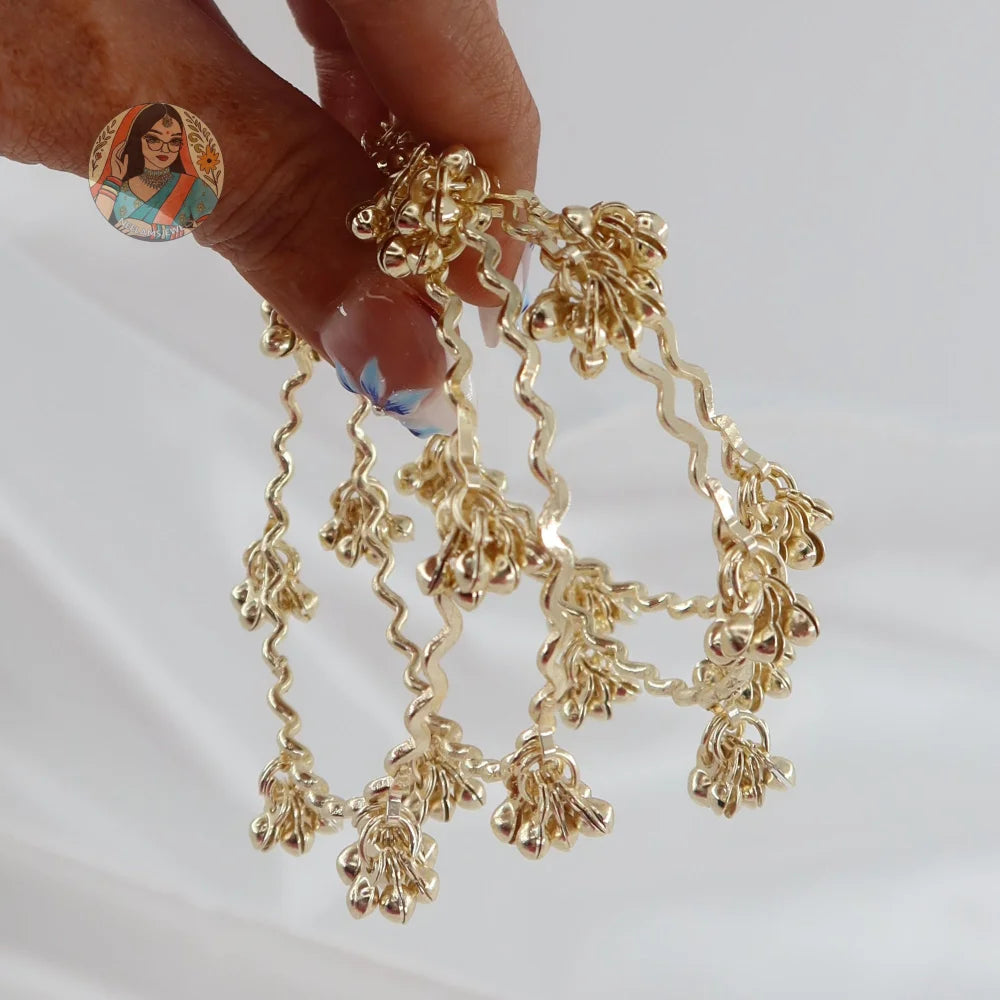 Zig-Zag Ghungroo Mini Bangle Set