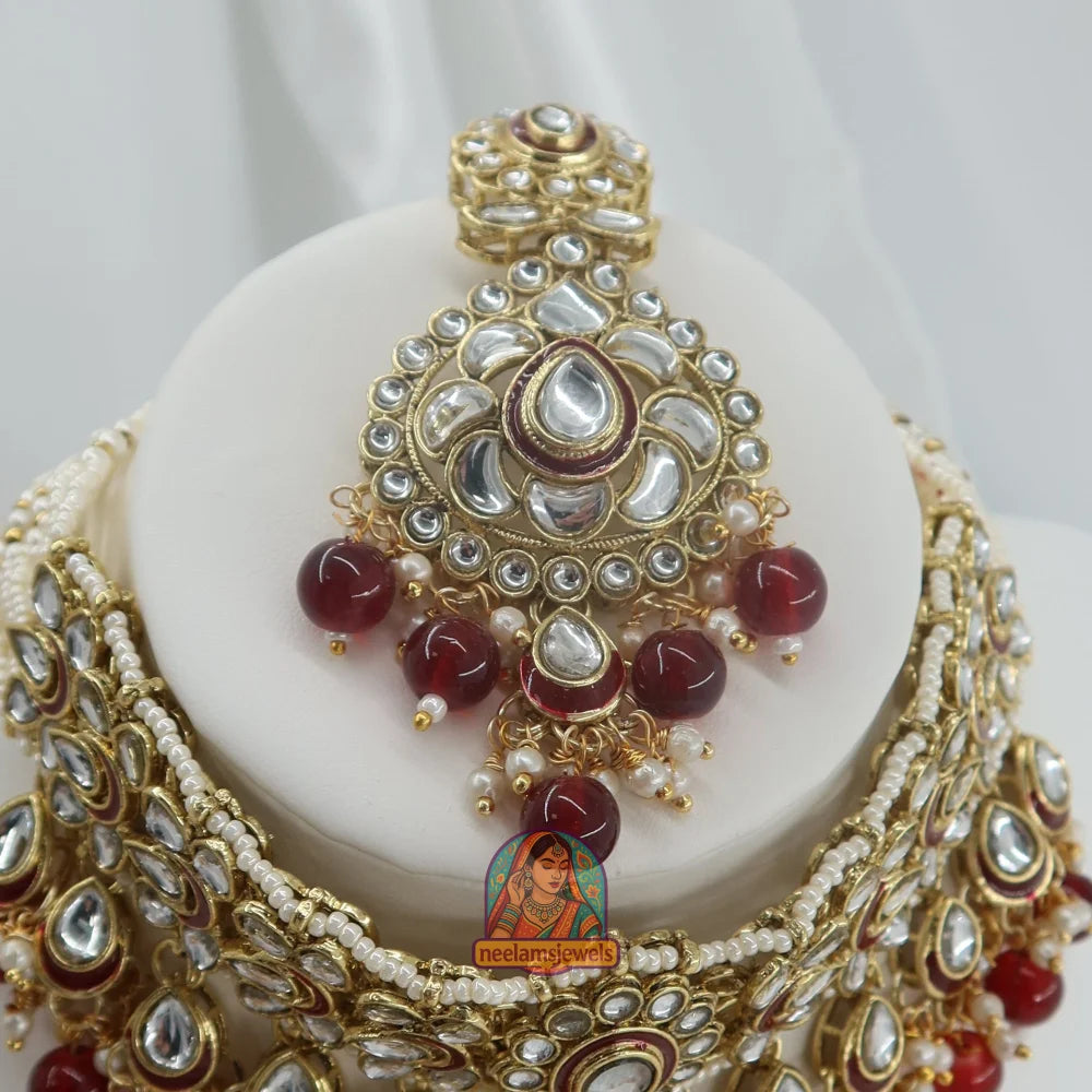 Zohra Choker Set (Maroon)