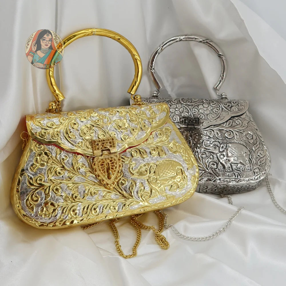 Zunaira - Metal Handbag